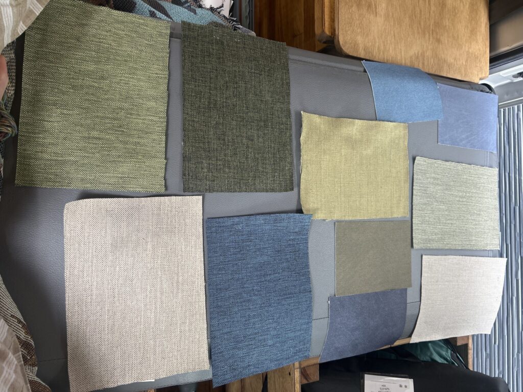 クッション用生地サンプル写真
