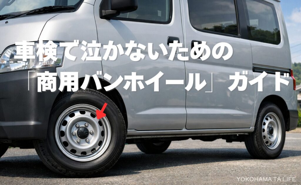 商用バンにオシャレなアルミホイールはNG？車検で泣かないための「バン
